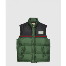 [GUCCI-구찌]나일론 새틴 패딩 베스트 698713