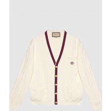 [GUCCI-구찌]니트 코튼 V 넥 가디건 654984