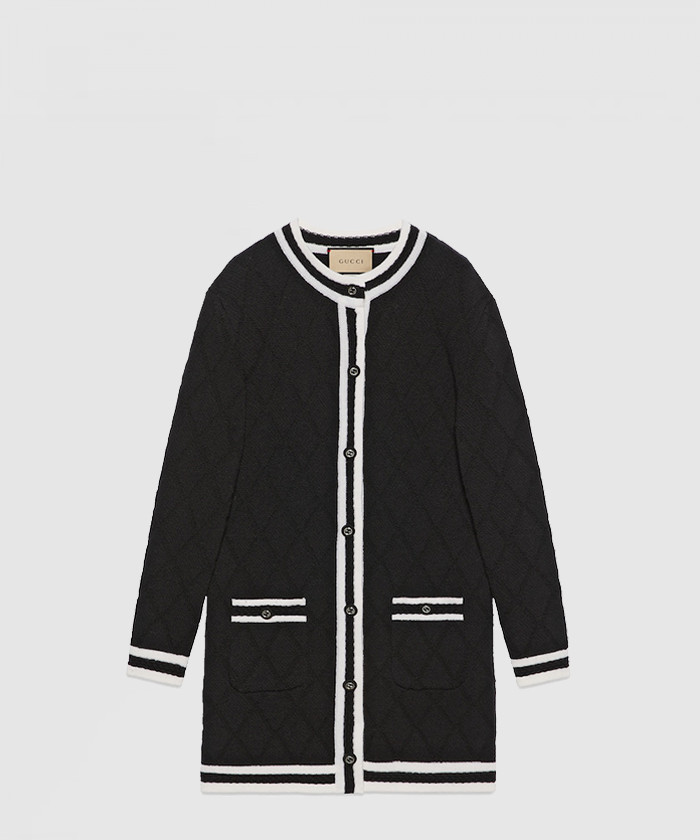[GUCCI-구찌]울 피케 롱 가디건 773711