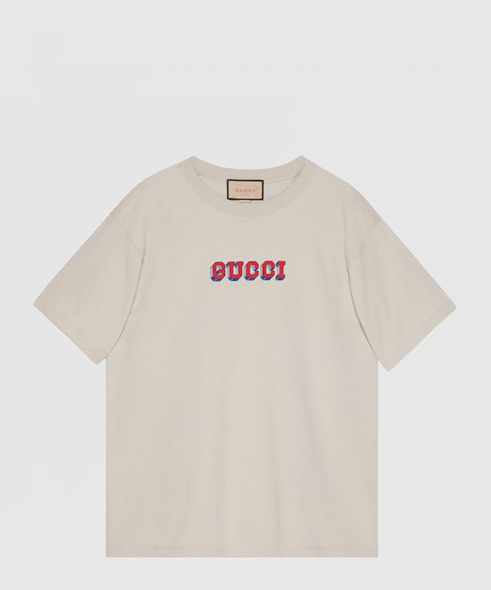 [GUCCI-구찌]니트 면 프린트 티셔츠 616036