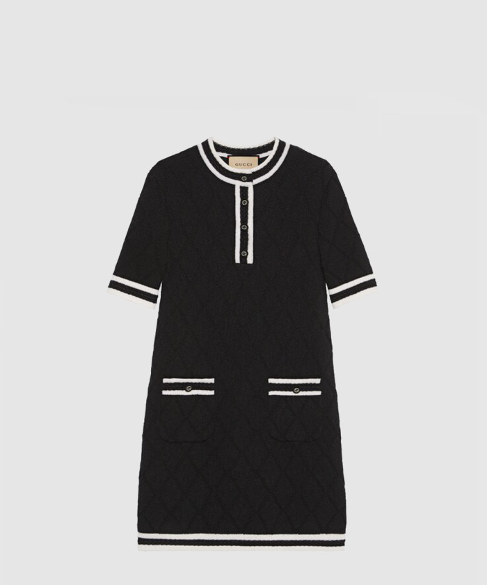 [GUCCI-구찌]엑스트라 파인 울 피케 드레스 773683