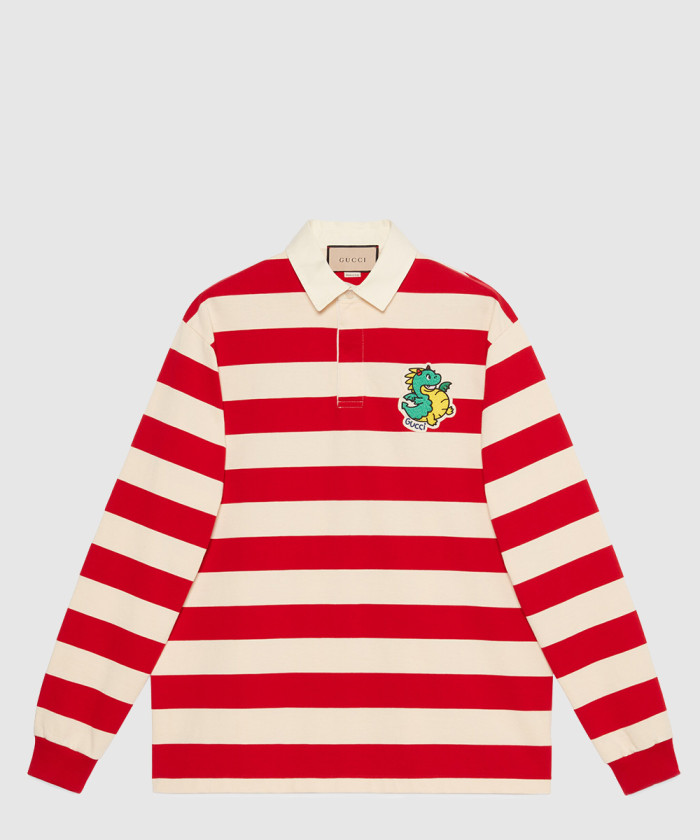 [GUCCI-구찌]코튼 저지 폴로 탑 770896