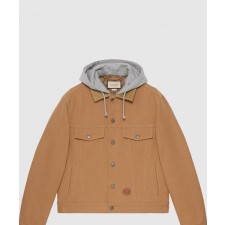[GUCCI-구찌]콘트라스트 후드 데님 재킷 713883