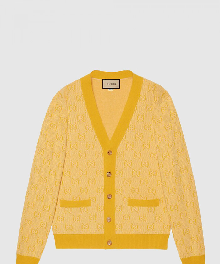 [GUCCI-구찌]GG 울 자카드 카디건 761550