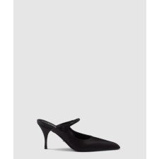 [PRADA-프라다]새틴 하이힐 뮬 1I483N