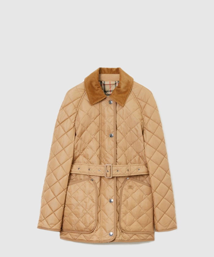 [BURBERRY-버버리]다이아몬드 퀼팅 나일론 재킷 80718421