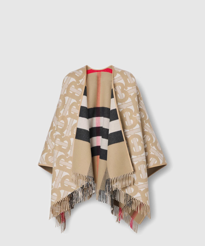 [BURBERRY-버버리]양면 울 캐시미어 케이프 80422191