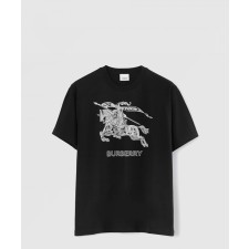[BURBERRY-버버리]자수 코튼 티셔츠 80727751