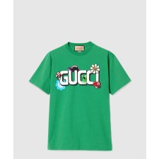 [GUCCI-구찌]니트 면 프린트 티셔츠 785345