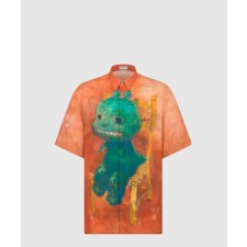 [DIOR-디올]반소매 셔츠 레드 테크니컬 원단 193C5