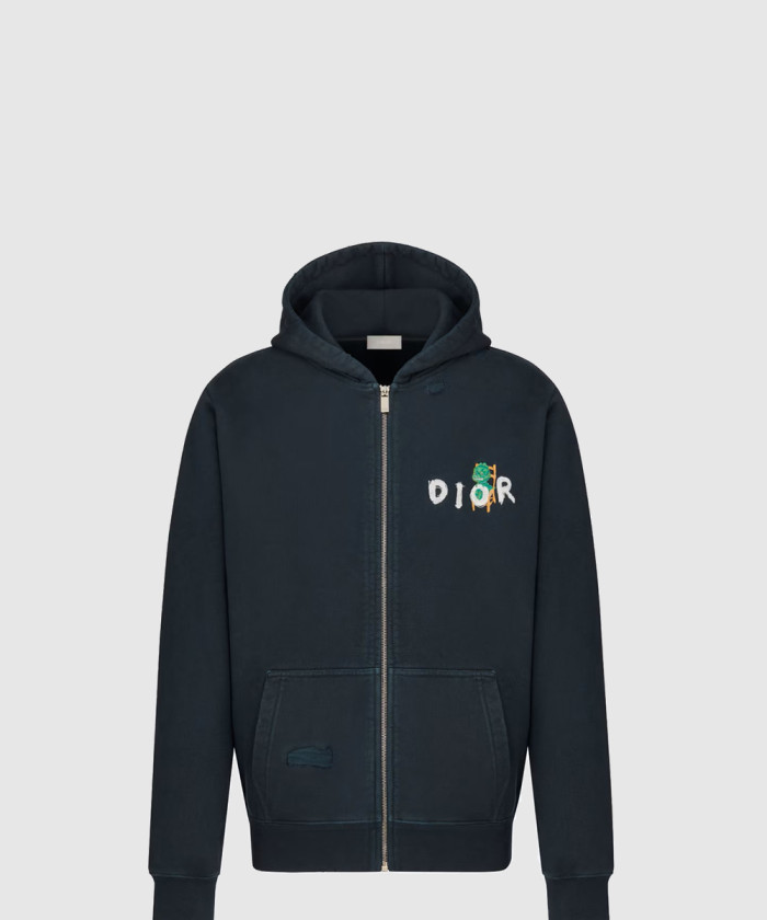 [DIOR-디올]지퍼 후드 스웨트셔츠 413J6