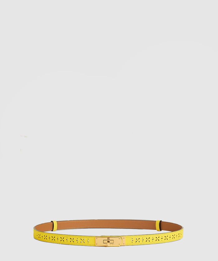 [HERMES-에르메스]송아지 가죽 펀칭 벨트