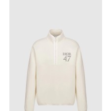 [DIOR-디올]레귤러 핏 스탠드 칼라 스웨터 413J4