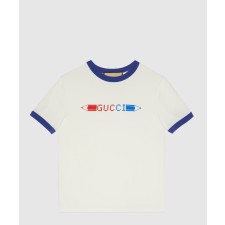 [GUCCI-구찌]프린트 니트 면 티셔츠 723566