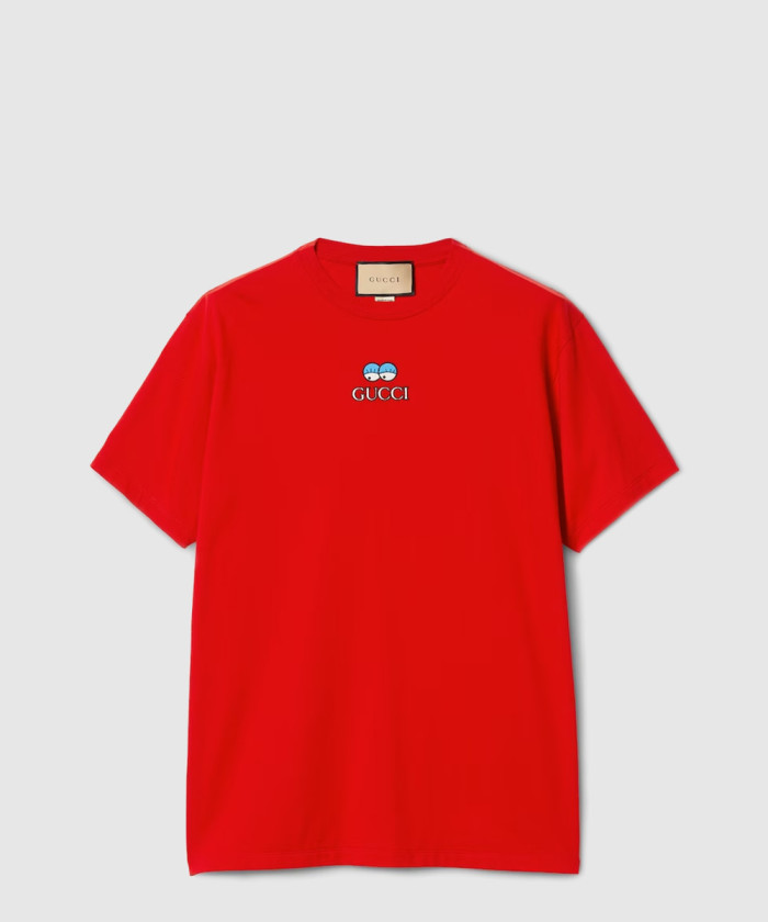 [GUCCI-구찌]자수 코튼 저지 티셔츠 785345