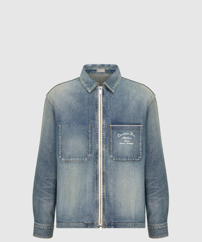 [DIOR-디올]아뜰리에 집업 오버 데님 셔츠 313D4