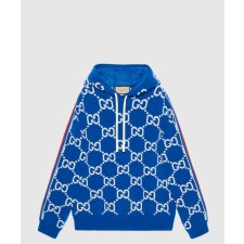 [GUCCI-구찌]GG 울 자카드 후드 스웨트셔츠 763410