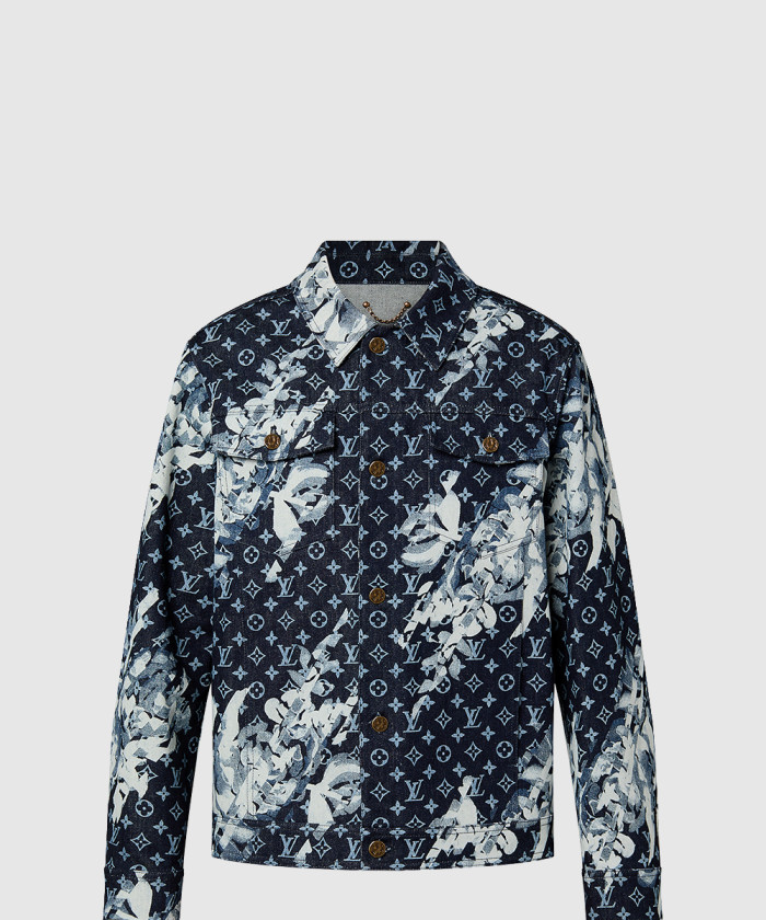 [LOUIS VUITTON-루이비통]모노그램 프린티드 데님 재킷 1AF747