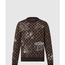 [LOUIS VUITTON-루이비통]모노그램 엠브로이더드 울 크루넥 1ABXYW