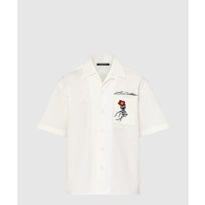 [LOUIS VUITTON-루이비통]오픈 칼라 쇼트 슬리브드 코튼 셔츠 1AFJDJ