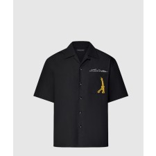 [LOUIS VUITTON-루이비통]오픈 칼라 쇼트 슬리브드 코튼 셔츠 1AFJHR