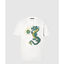 [LOUIS VUITTON-루이비통]쇼트 슬리브드 코튼 티셔츠 1AFJFX