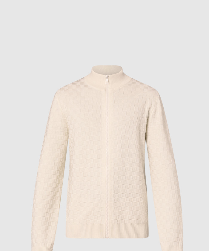 [LOUIS VUITTON-루이비통]다미에 울 집스루 가디건 1AF520