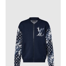 [LOUIS VUITTON-루이비통]지퍼 코튼 블렌드 블루종 1AFAM0