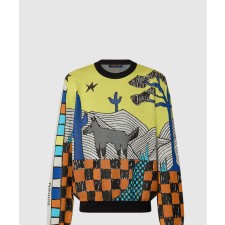 [LOUIS VUITTON-루이비통]코튼 자카드 크루넥 1ABJ87