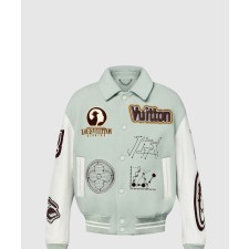 [LOUIS VUITTON-루이비통]바시티 레더 블루종 1ABZJP