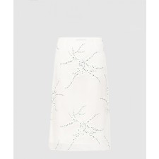 [PRADA-프라다]자수 오간자 미디스커트 P123JR