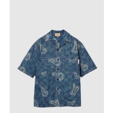 [GUCCI-구찌]GG 리퀴드 하트 데님 셔츠 783811