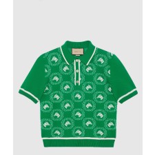 [GUCCI-구찌]스웨터 자카드 폴로 740667