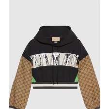 [GUCCI-구찌]코튼 저지 후드 스웨트셔츠 753561