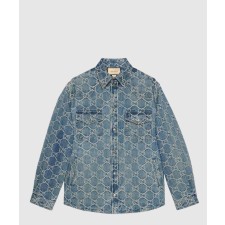 [GUCCI-구찌]GG 자카드 데님 셔츠 713911