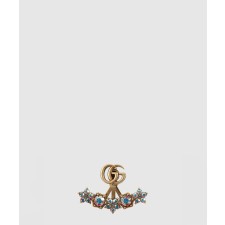 [GUCCI-구찌]크리스털 더블 G 싱글 귀걸이 753790