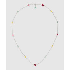 [GUCCI-구찌]멀티컬러 에나멜 장식 구찌 인터로킹 목걸이 728953