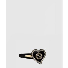 [GUCCI-구찌]인터로킹 G 하트 헤어 클립 679036