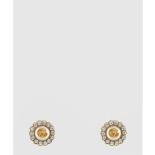 [GUCCI-구찌]GG 마몽 플라워 귀걸이 702583