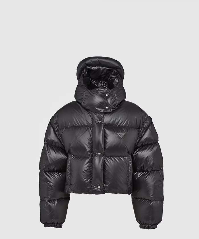 [PRADA-프라다]리나일론 컨버터블 크롭 다운 재킷 291973