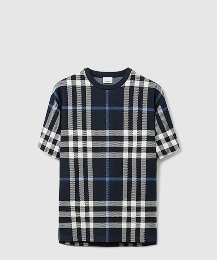 [BURBERRY-버버리]체크 코튼 티셔츠 80706681
