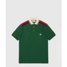 [GUCCI-구찌]인터로킹 G 코튼 폴로 737656