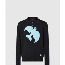 [LOUIS VUITTON-루이비통]그래픽 롱 슬리브 니트 폴로 1AAT4M