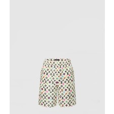 [LOUIS VUITTON-루이비통]모노그램 프린티드 실크 쇼츠 1AFPZE