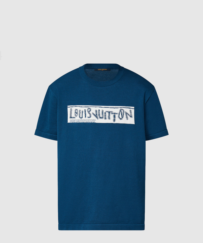 [LOUIS VUITTON-루이비통]쇼트 슬리브드 코튼 크루넥 1AFALC