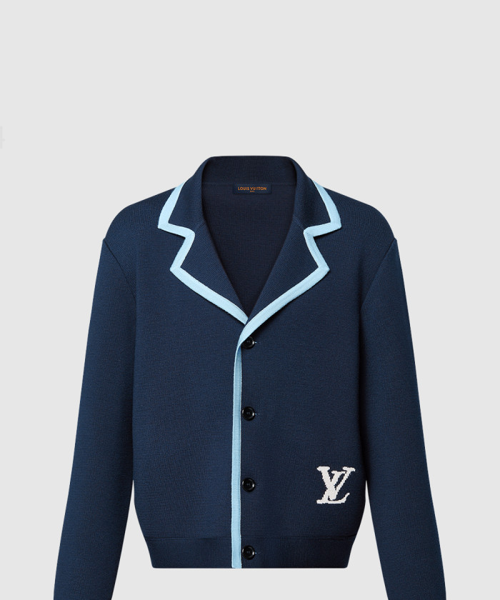 [LOUIS VUITTON-루이비통]시그니처 니티드 울 블루종 1AFPXI