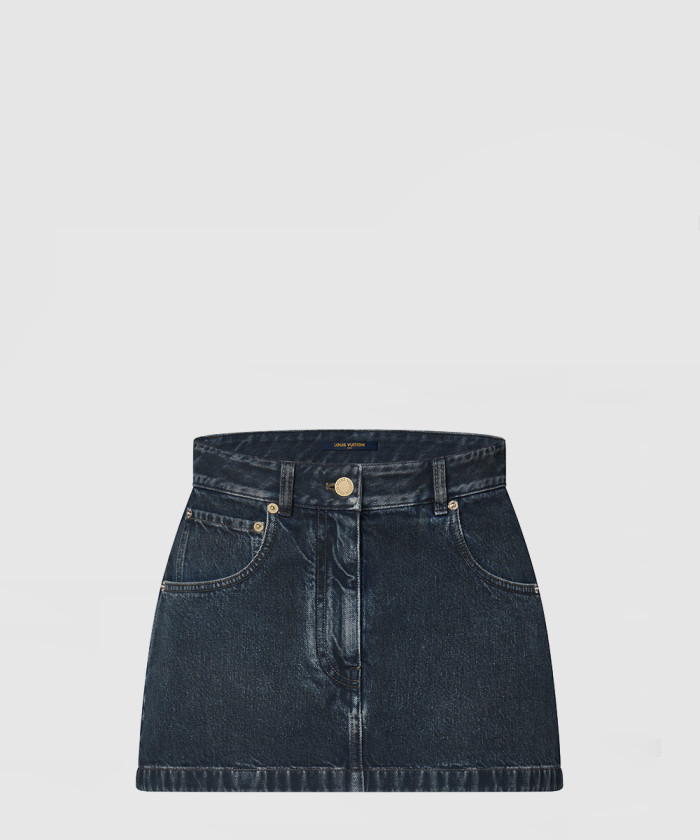 [LOUIS VUITTON-루이비통]데님 미니스커트 1AFLL0