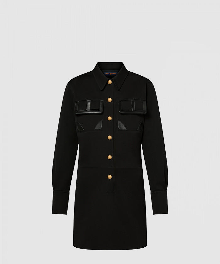 [LOUIS VUITTON-루이비통]원피스 테크니컬 개버딘 셔츠 드레스 플랩 포켓 1ABQVZ