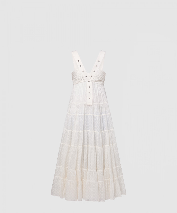 [LOUIS VUITTON-루이비통]모노그램 필 쿠페 스냅 버튼 스트랩 드레스 1ABTG4