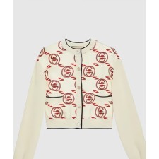 [GUCCI-구찌]GG 인타르시아 코튼 가디건 777244